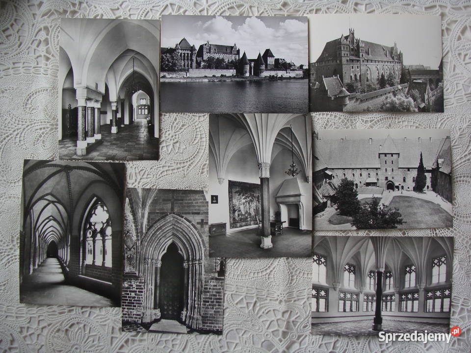 Pocztówki widokówki Malbork PRL Poznań
