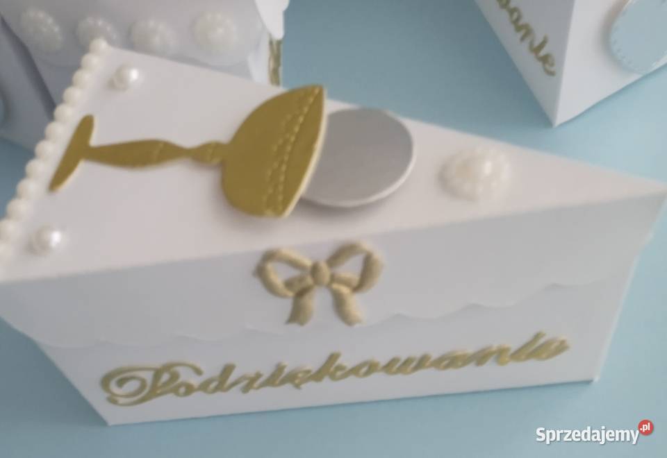 Podziękowanie gości Papierowy tort 1 Komunia