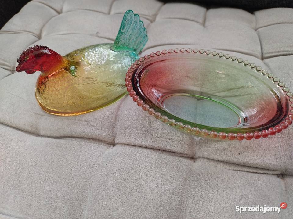 Szklana kolorowa kurka Żory