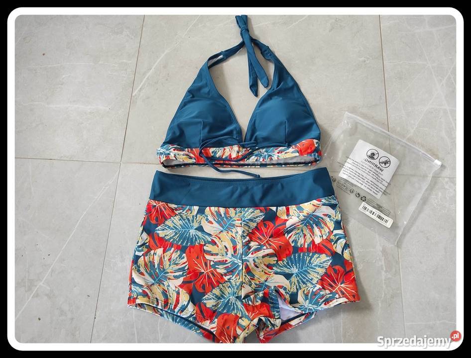 Strój kąpielowy dwuczęściowy wysoki stan XL 42 Rozmiar 42(XL) Płock
