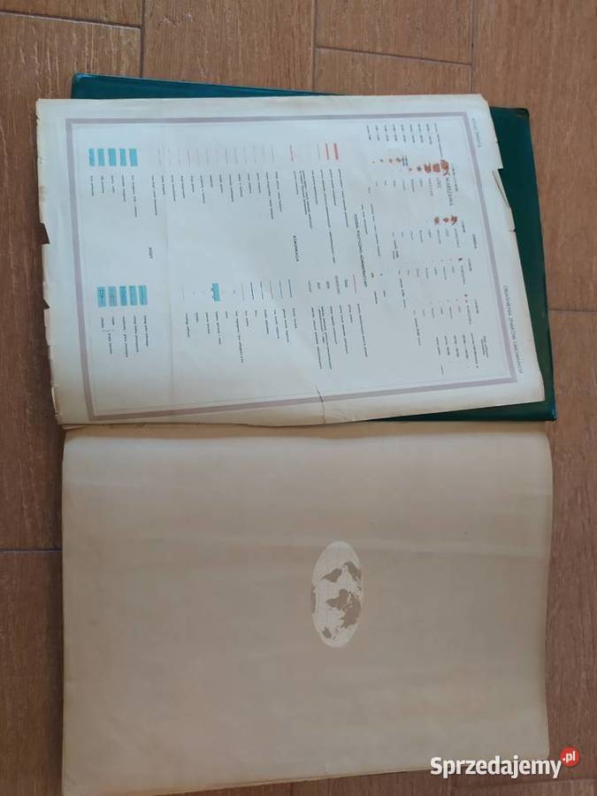 Stary polski Atlas Świata z 1962 roku