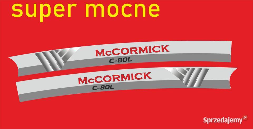 Naklejki Mccormick c80L i inne modele super Bydgoszcz sprzedam