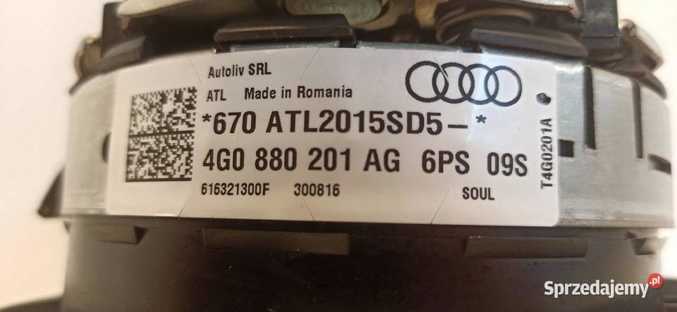 AUDI A6 C7 PODUSZKA AIRBAG KIEROWCY 4G0880201AG