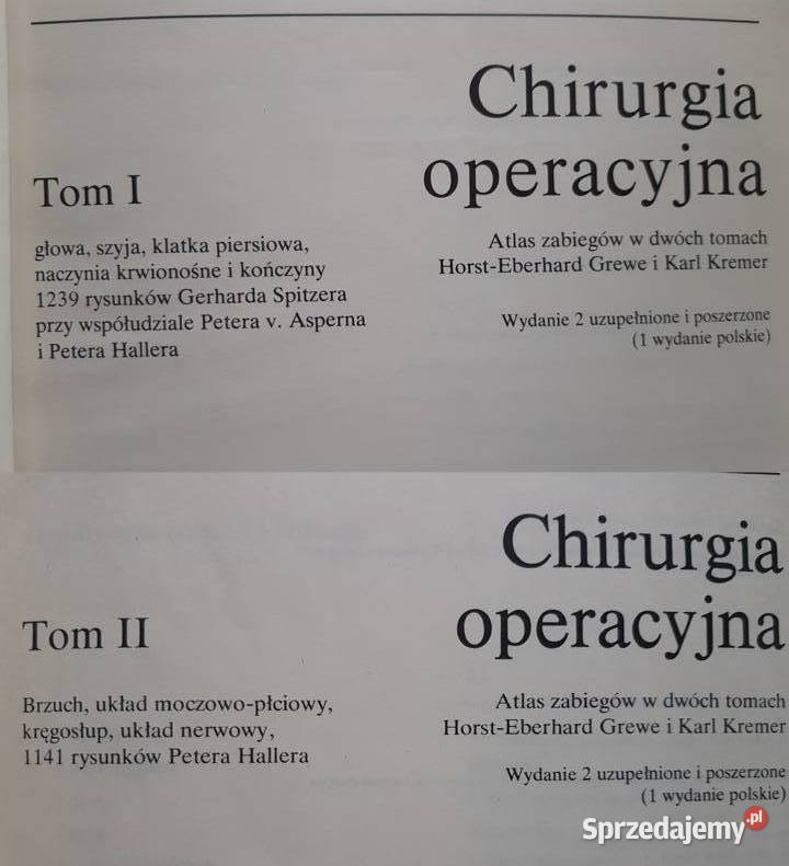 Chirurgia operacyjna atlas zabiegów medycyna Książki naukowe i popularnonaukowe Kielce