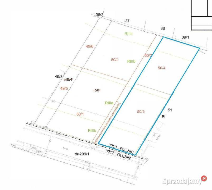 Działka inwestycyjna obok Dino Lubelska Olesin 4000m2