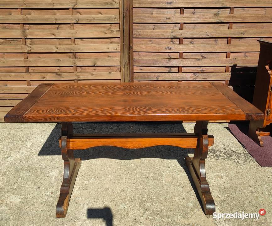 Drewniany stół 160x80 do jadalni kuchni vintage Warszawa