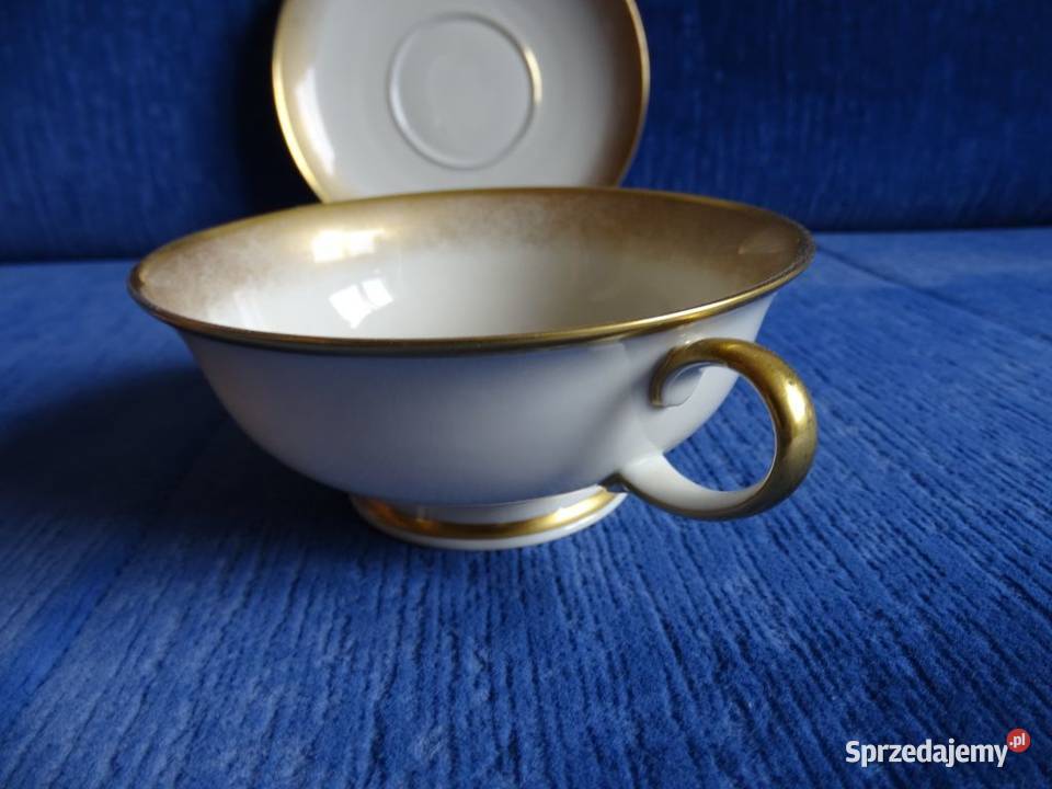 Bulionówka ze spodkiem Rosenthal Aida ecru Kalisz