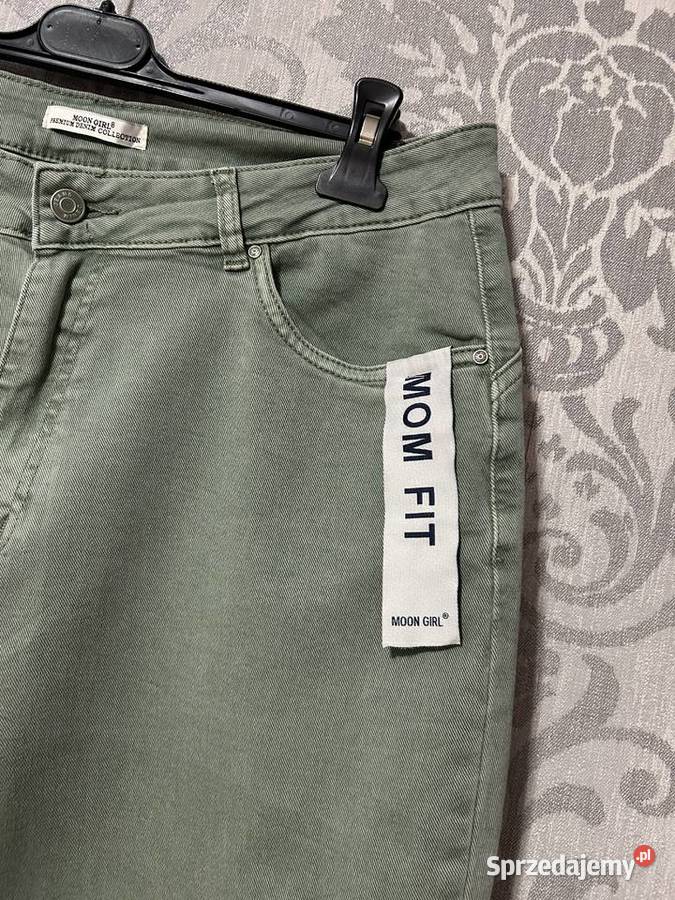 Szałwiowe dżinsy Mom Fit 4XL Moon Girl Rozmiar 48