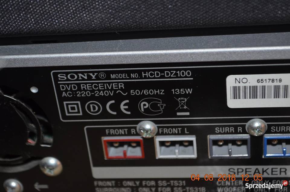 Kino domowe Sony DAV DZ100 DIVx 51