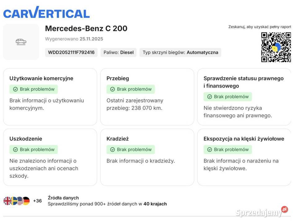 Mercedes Klasa C 20d Automat Kombi Diesel 4/5 Klasa C Kędzierzyn-Koźle sprzedam
