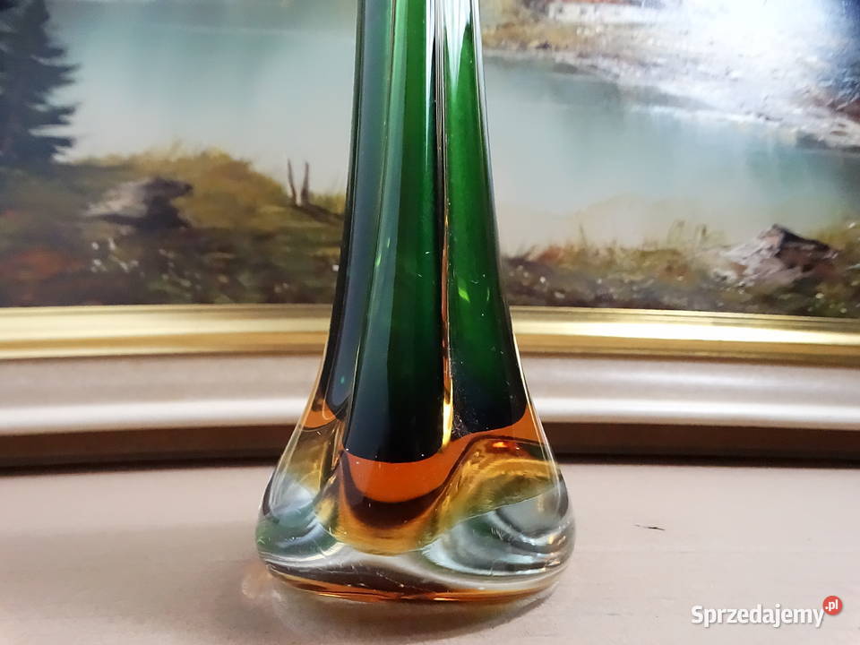 Wazon Murano Glass Sommerso 30 Vintage Włochy z lubelskie Biłgoraj sprzedam