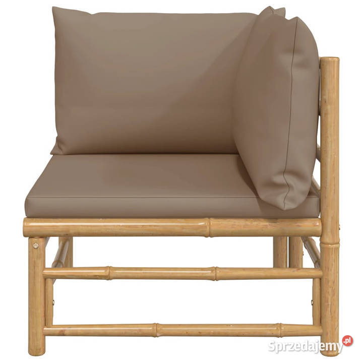 Narożna sofa ogrodowa z poduszkami w kolorze Warszawa