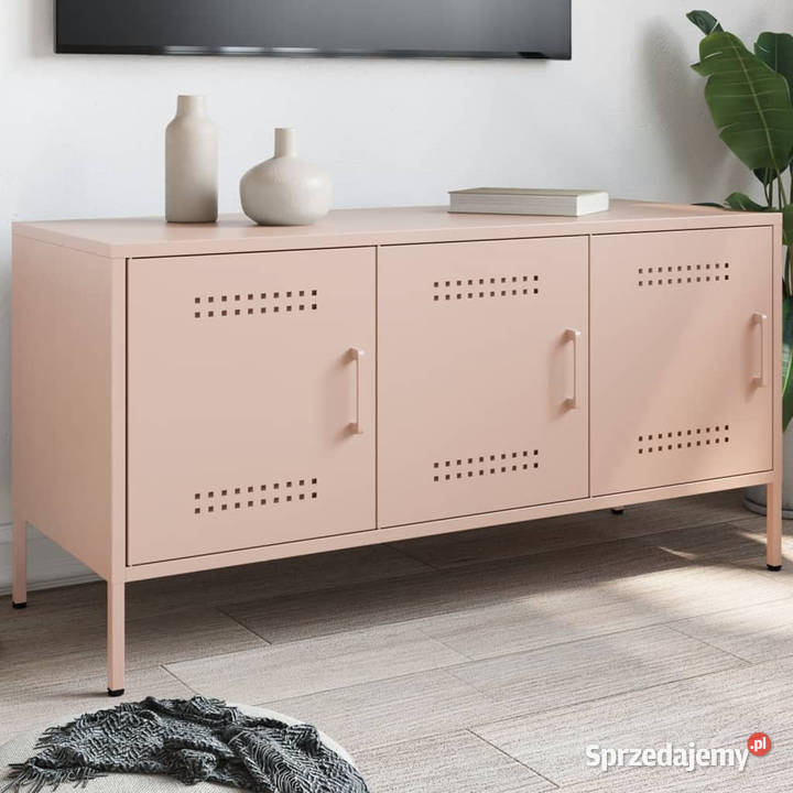 Szafka pod telewizor różowa 1005x39x505 stalowa Warszawa