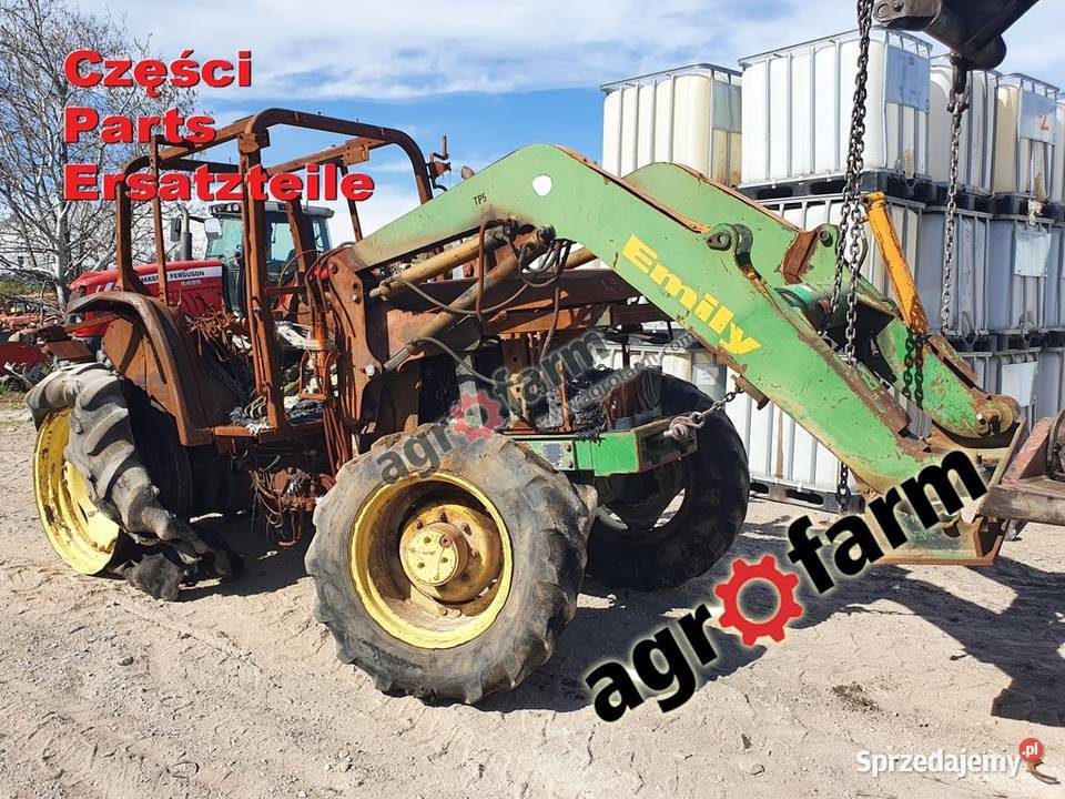 John Deere 6110 części silnik skrzynia biegów Byków
