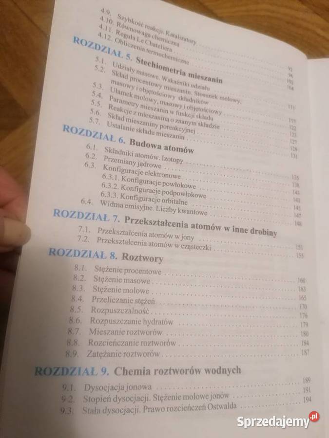 Książki do chemii Gdańsk sprzedam