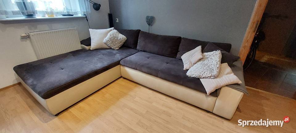 Duża rogówka narożnik z funkcją spania i 3100cm Zabrze