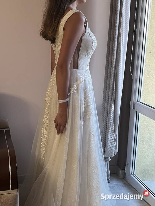 NOWA ŚLICZNA SUKNIA ŚLUBNA 91cm Wrocław