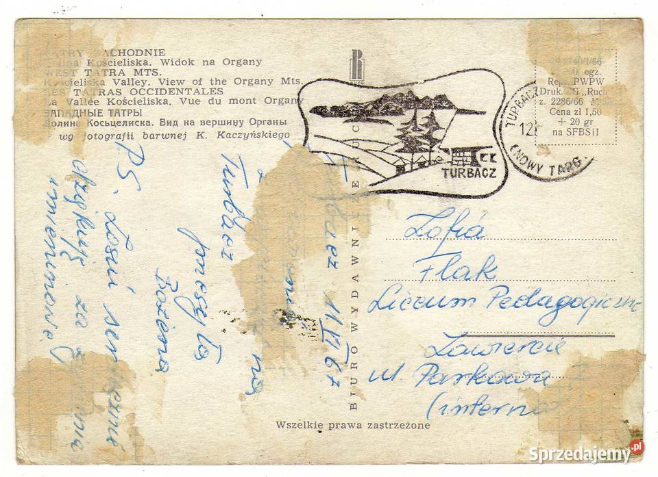 TATRY ZACHODNIE DOLINA KOŚCIELISKA ORGANY Krynki