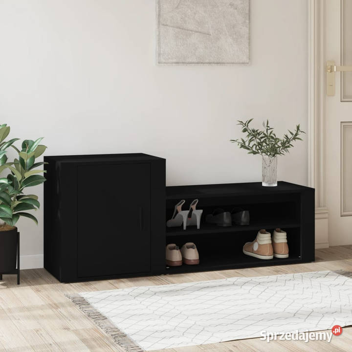 Szafka na buty czarna 130x35x54 materiał mazowieckie Warszawa sprzedam