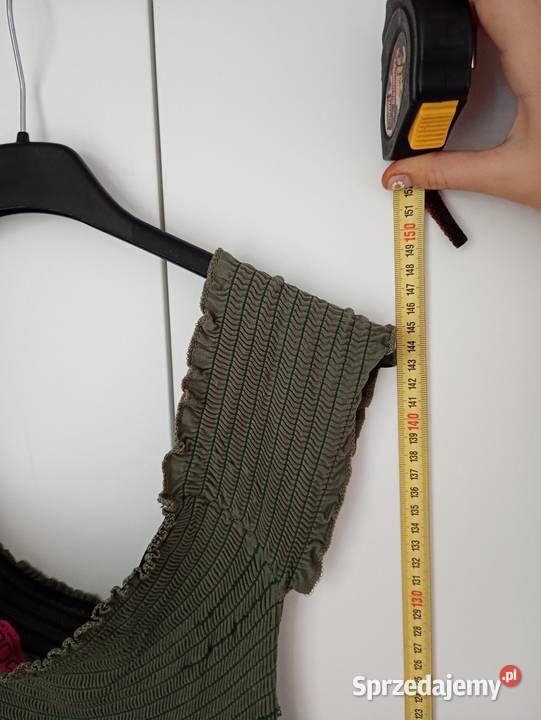 Stylowa Sukienka Boho Khaki maxi długa rozmiar Włocławek