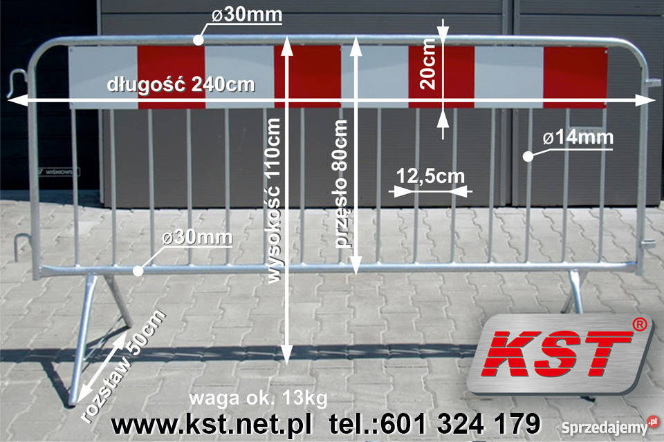 KST BARIERKA OSTRZEGAWCZA OCHRONNA DROGOWA małopolskie Podrzecze