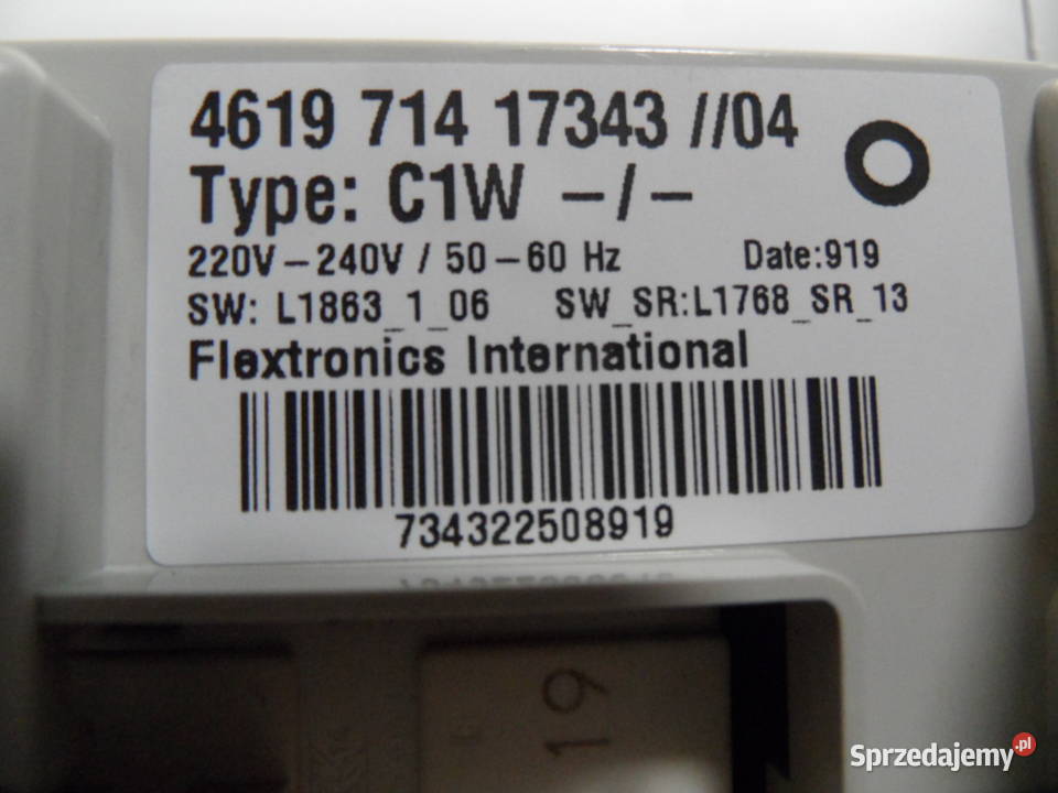 programator pralki polar PFL819 Strawczyn