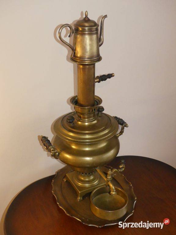 Dekoracyjny samowar braci Bataszew Tuła XIX wiek wielkopolskie Poznań