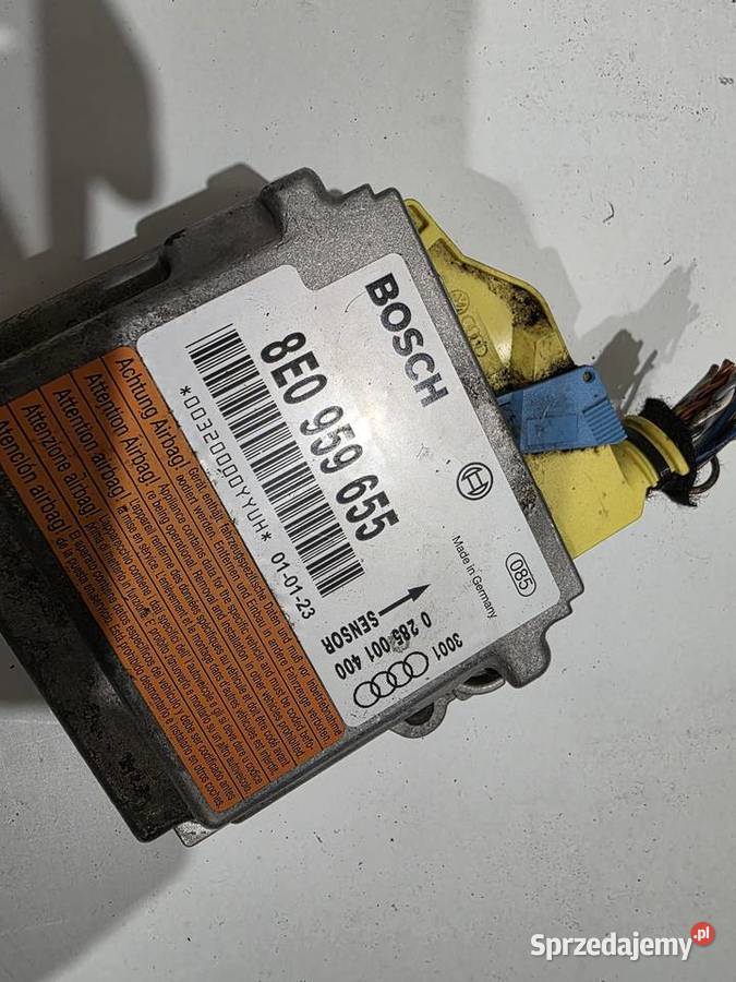 Moduł Airbag Audi a4b6 8E0959655 Rok produkcji 2001 Iława