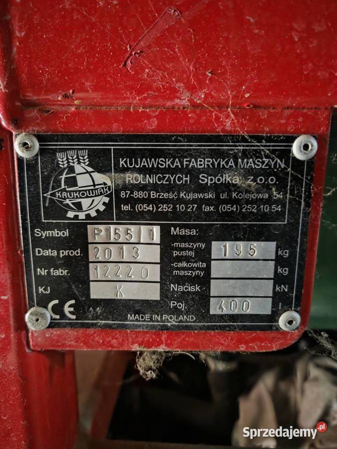 Opryskiwacz Krukowiak Optimal 400l Krukowiak