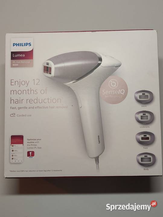 Depilator IPL Philips Lumea z serii 8000 model Radom
