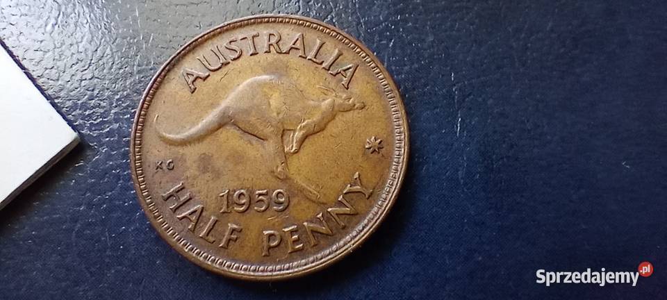 Stare monety 12 pens 1959 Australia Lesko
