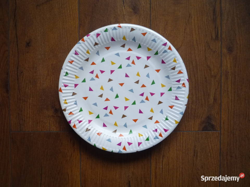 16 sztuk Talerze Papierowe kolorowe Bal Urodziny Naczynia jednorazowe zachodniopomorskie Szczecin sprzedam