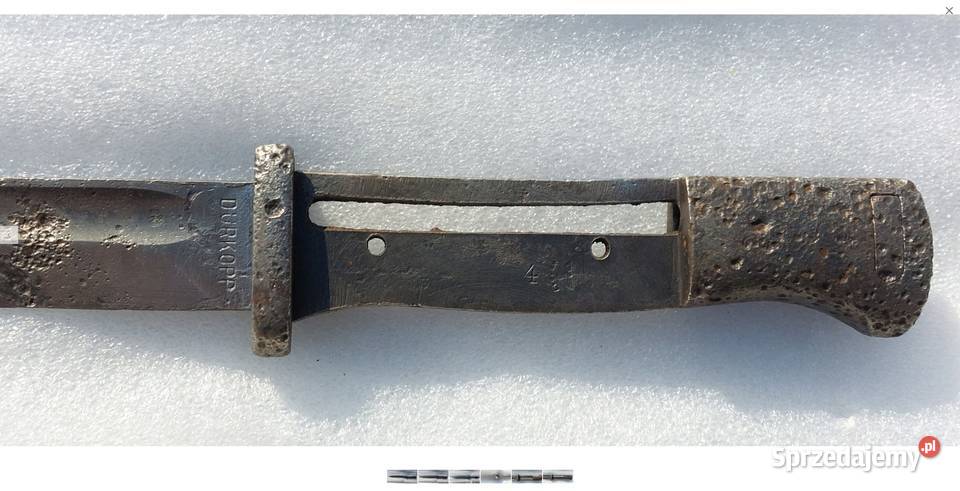 Bagnet Wehrmachtu S849834 1938 do Mausera Sokółka