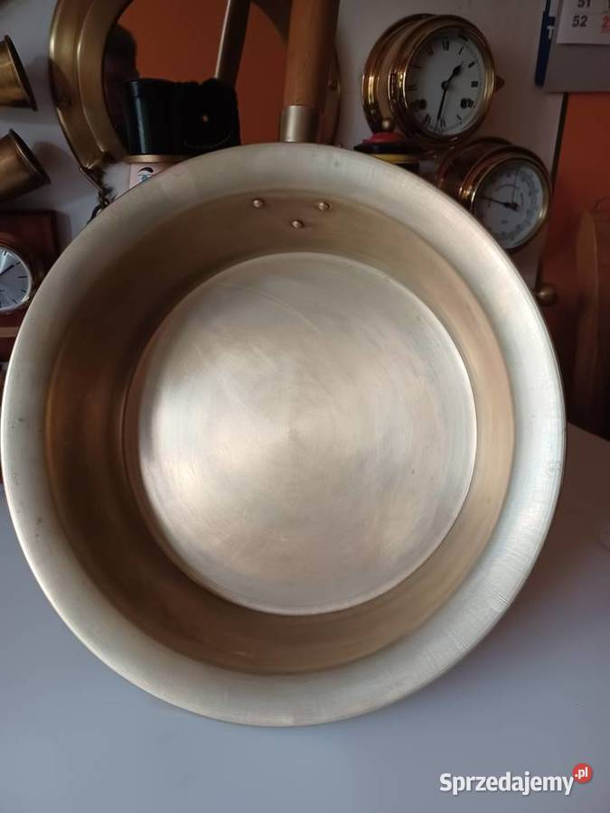 Piękna duża patelnia mosiężna Kolekcja wielkopolskie Poznań