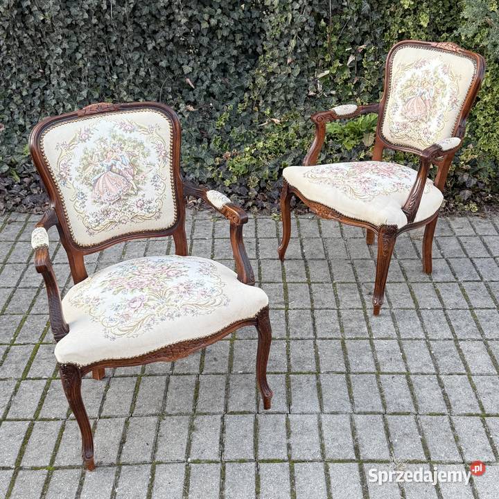 ARTexpert Para foteli Ludwik fotel tapicerka Dobrzany