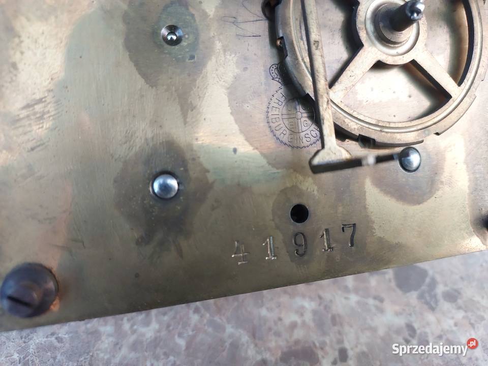 784 Mechanizm starego zegara ściennego Concordia pomorskie Tczew