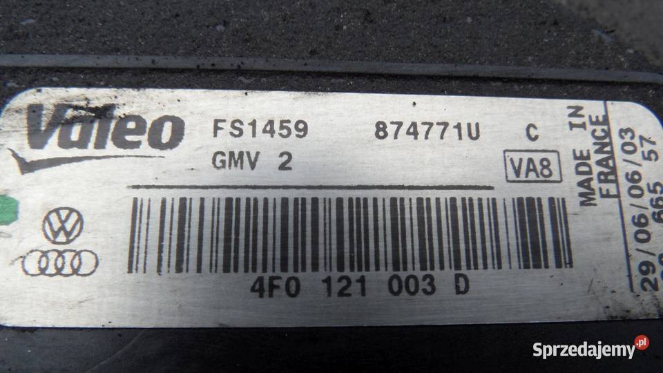 AUDI A6 C6 20 TDI 06r wentylator chłodnicy