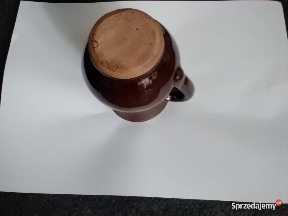 dzbanuszek ceramiczny szkliwiony z uchem Ceramika i szkło łódzkie Łódź