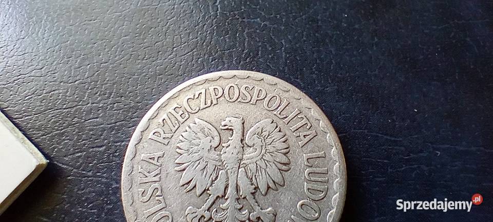 Stare monety 1 złoty 1957 PRL Polska Numizmatyka