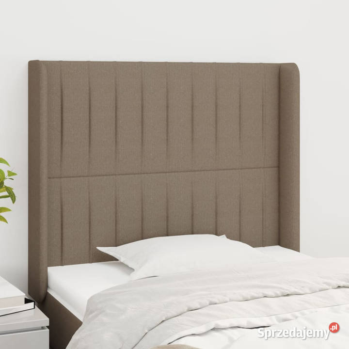 Zagłówek uszak taupe 103x16x118128 tkanina mazowieckie Warszawa
