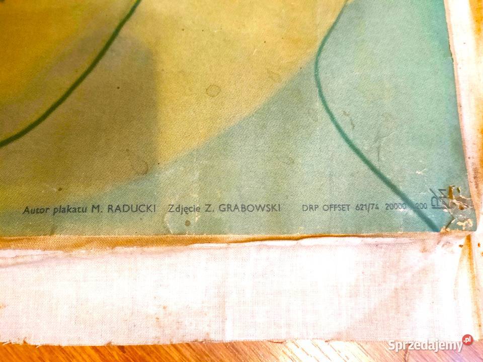 Plakat na płótnie 1974 r Operacja Żagiel vintage Kalisz sprzedam