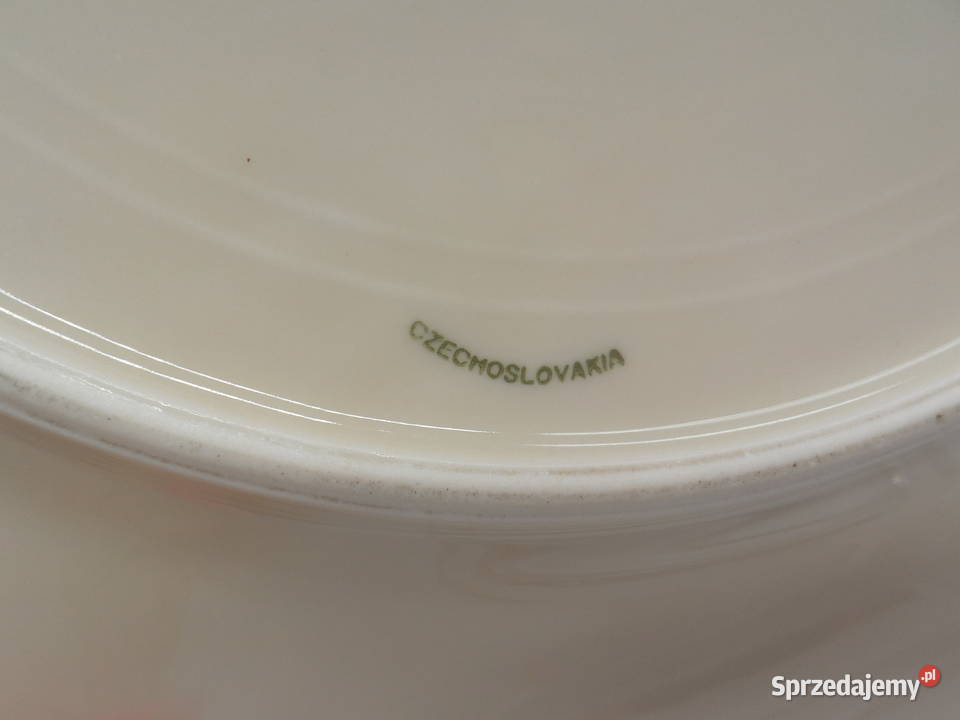 Talerz Porcelanowy Vintage Wzór Alpin Rose Raszków