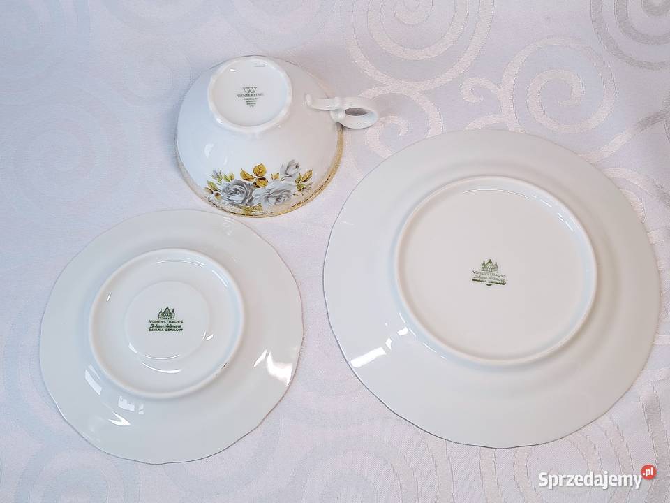 Trio filiżanka spodek talerzyk deserowy Bavaria lubuskie Strzelce Krajeńskie sprzedam