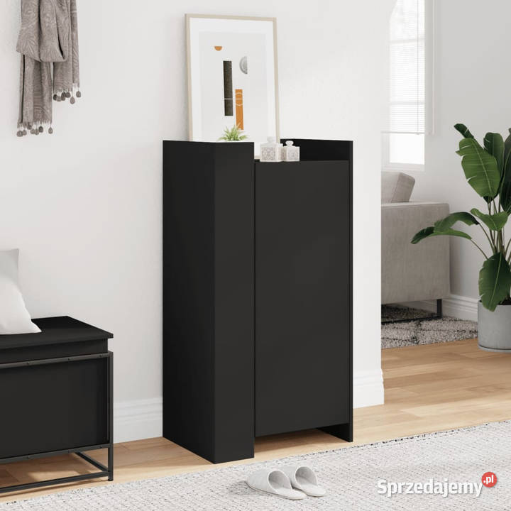 Szafka na buty czarna 52x375x100 materiał Warszawa