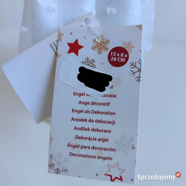 Nowy Aniołek laleczka do dekoracji Boże Wyposażenie wnętrz Katowice