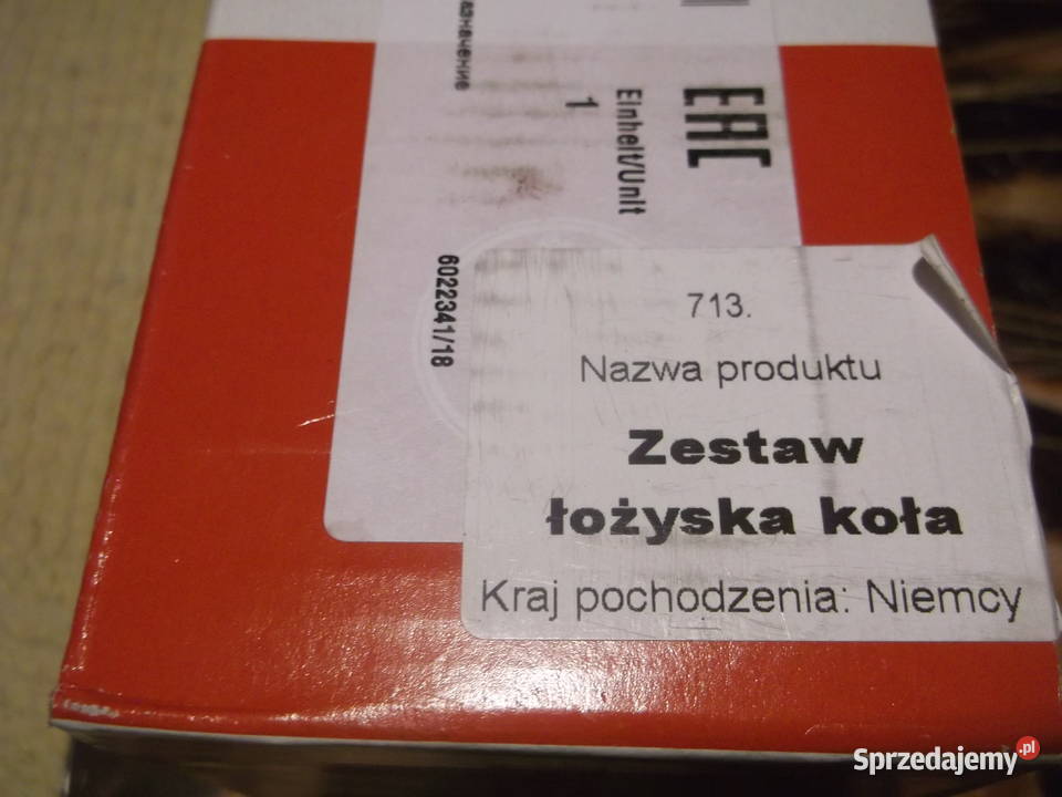 Nowiutki fabrycznie zestaw łożyska koła Hondy Zielona Góra