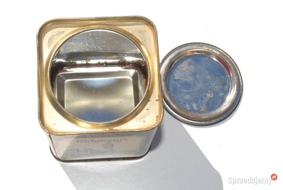 Stara puszka Angielskiej herbacie Ridgways antyk Cieszyn