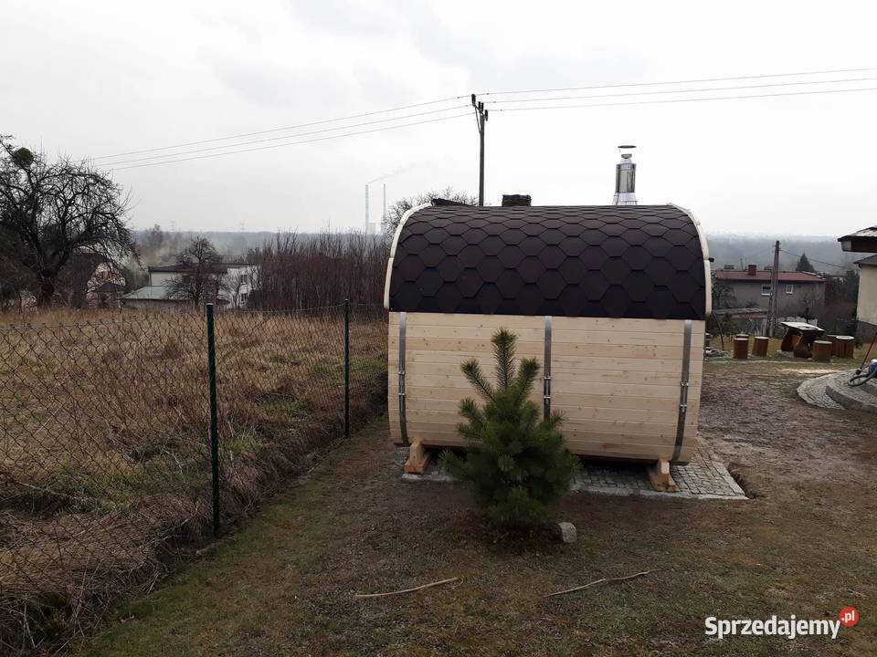 Sauna Owalna Ogrodowa Wyposażona Sauna Beczka sprzedam