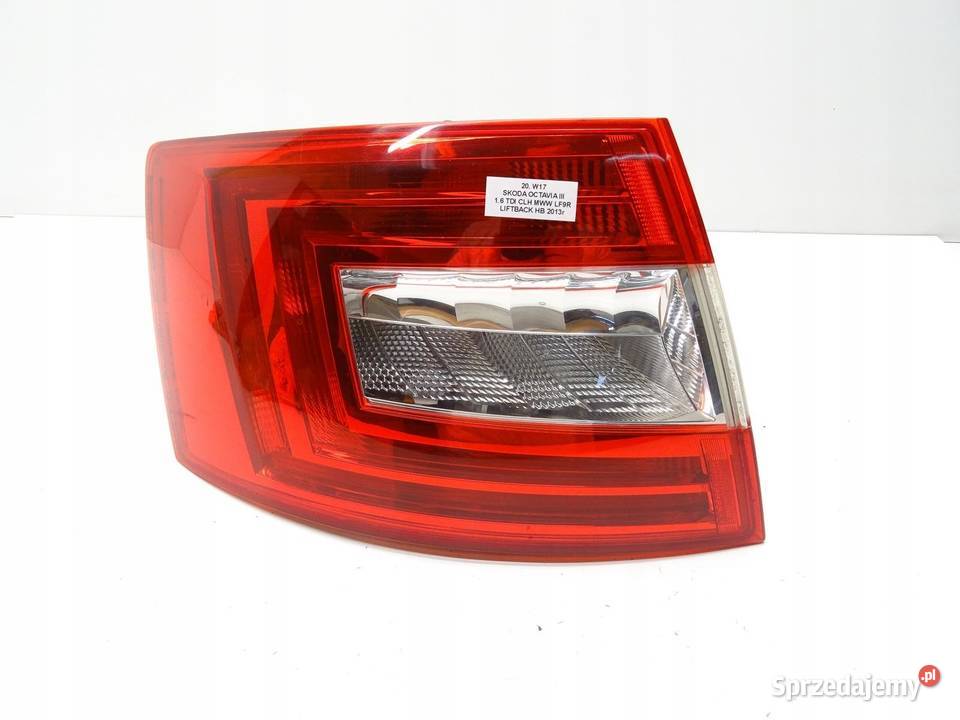 LAMPA LEWA LEWY TYŁ TYLNA SKODA OCTAVIA III HB osobowe