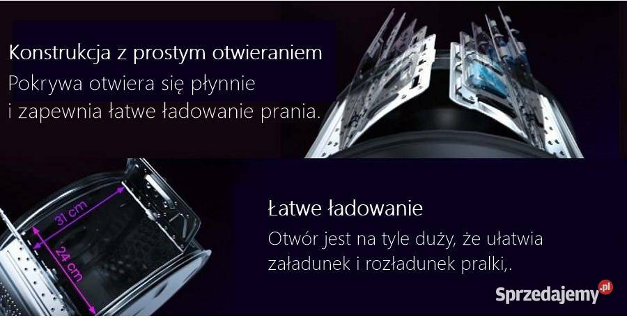 Pralka Automatyczna VivaxWTL120715B Wsad 61cm Skawina
